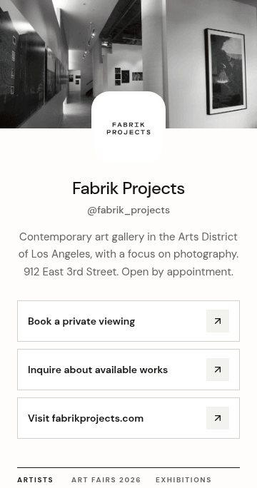 The Fabrik Projects page on OneLink